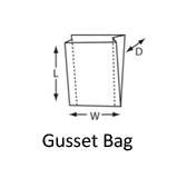 Gusset bag dimensions