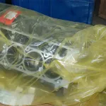 ZERUST Axxanol 750 packaged in VCI film, ready for corrosion protection storage.