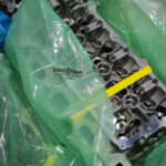 Engine coated with ZERUST Axxanol 750 for rust prevention, showcasing effective electrical corrosion inhibition.