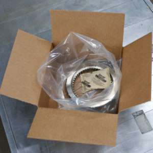 Flash corrosion VCI emitter safeguarding parts in poly packaging during shipment