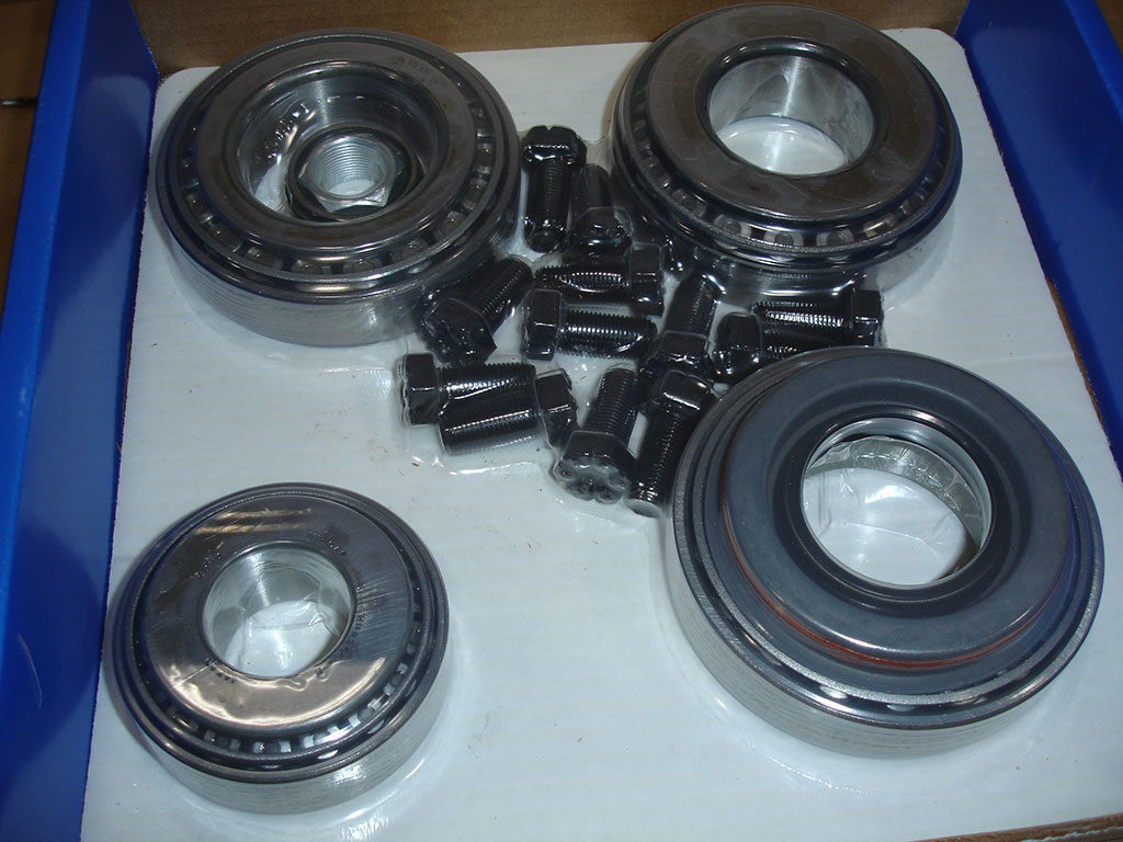 Bearings and bolts packaged in VCI skin film for enhanced protection