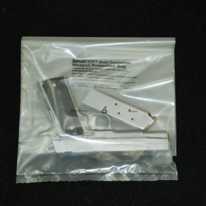 Handgun and clip in VCI Weapon Bag ensuring protection