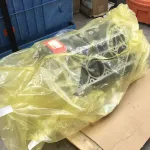Engine block packaged in ZERUST ICT504-LM Moisture Limiting VCI Film during shipment