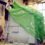 Heavy equipment shielded with a ZERUST ICT510-C Bag