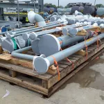 Offshore drilling components protected by Outdoor VCI Shrink Film