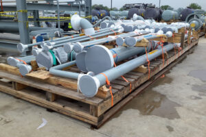 Offshore drilling components protected by Outdoor VCI Shrink Film