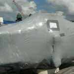 Large equipment preserved with ICT510-OPS for outdoor storage