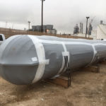 Heat exchanger wrapped in Outdoor VCI Shrink Film for preservation