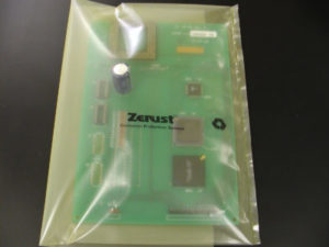 Detailed view of computer hardware protected by ZERUST ICT520-CB1 Anti-Tarnish Film.