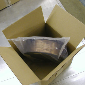 Packaged copper wiring ready for shipment