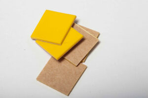 0.75” x 0.75” VCI emitter plastic tabs with adhesive for versatile use