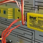 ZERUST 2-1 Vapor Capsule installed in an electrical cabinet as a VCI emitter diffuser