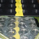 Returnable dunnage tray over packaged components with ZERUST ICT520-CSL.