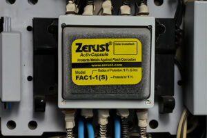 Using ZERUST ActivCapsule FAC1-1(S) for Flash-Corrosion Prevention inside an electrical cabinet
