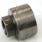 Application of ZERUST Axxanol 33CD-HF, a high-flash corrosion inhibitor, on machined metal parts for durable rust protection.