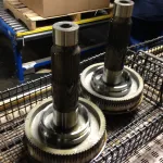 Part coated with ZERUST Axxanol 34CD-HF high-flash rust preventive on manufacturing line, showcasing effective corrosion protection.