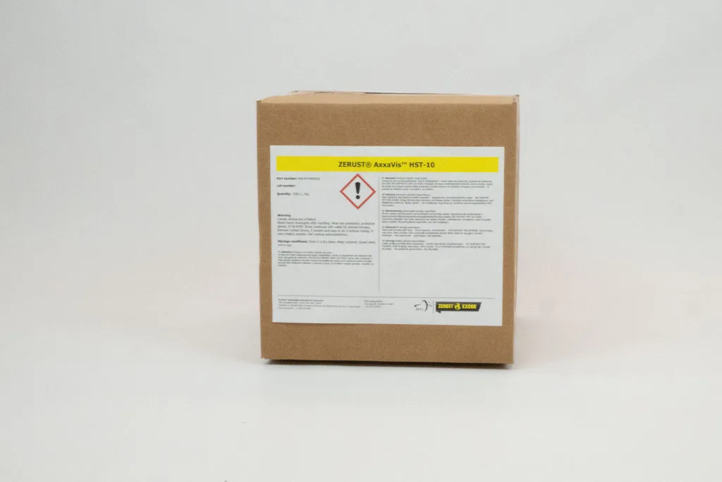 ZERUST® AxxaVis™ HST-10 used to clean tie-back anchor cables before applying outdoor corrosion inhibitor