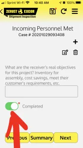 Creating an Incoming Inspection