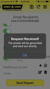 Creating an Incoming Inspection