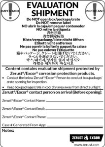 Inspection label without QR code