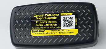 Display of ZERUST ZAK-M22 for advanced corrosion protection