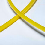 Close-up of flexible hollow VCI emitter tubing for varied protective uses