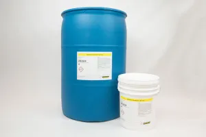 AxxaWash KF-121 packaging in drum and pail sizes.