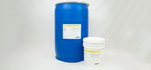 55-gallon drum and 5-gallon pail of AxxaWash KF-124.