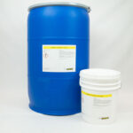 AxxaWash KF-124 packaging in drum and pail sizes.