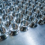 Steel CNC aerospace parts coated with water-based rust inhibitor for long-term protection.