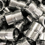 CNC engineering parts cleaned with metal cleaner for precision machining applications.