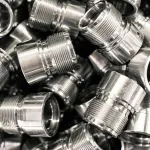 CNC engineering parts cleaned with metal cleaner for precision machining applications.