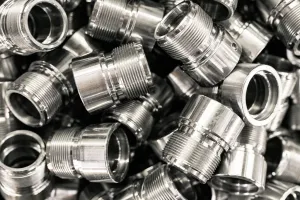 CNC engineering parts cleaned with metal cleaner for precision machining applications.