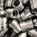 CNC turning parts cleaned with metal cleaner for industrial use.