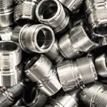 CNC turning parts cleaned with metal cleaner for industrial use.