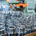 Steel parts cleaned with water-based degreaser for rust-free protection.