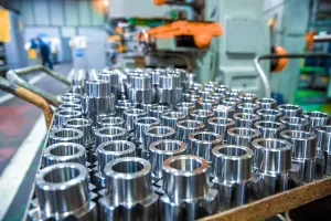 Steel parts cleaned with water-based degreaser for rust-free protection.