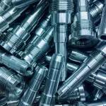 Steel rods cleaned with part cleaner for enhanced durability and rust prevention.