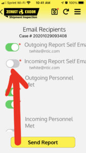Mandar Viar Email el Reporte Z-CIS