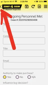 Crear Inspección De Envio