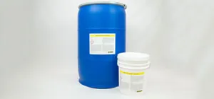 55-gallon drum and 5-gallon pail of AxxaWash KMS-305AL.