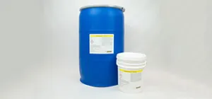 55-gallon drum and 5-gallon pail of Axxatec DA-40AL.