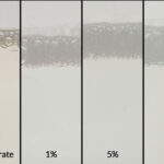Image of ZERUST AxxaWash KMS-305AL product concentrate alongside its 1%, 5%, and 10% dilutions, designed for efficient aluminum part cleaning.