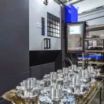 CNC-machined aluminum parts cleaned with aluminum and ferrous cleaner for precision applications.