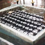 Metal parts protected with aluminum rust preventative and cleaner for corrosion control.