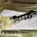 Cam shaft packaged in a large ZERUST Flat VCI Poly Bag.