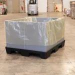 ZERUST Gusset VCI Bag lines a returnable dunnage crate.