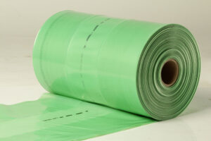 Roll of multimetal green VCI Sheeting.