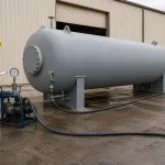 Pressure vessel hydrostatic testing with hydrotesting fluid additive