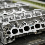 Engine coated with ZERUST Axxanol 758 VCI Oil on a manufacturing line.